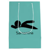 Moyen Sac cadeau design de natation (Dos)