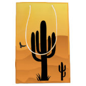 Moyen Sac cadeau Design Desert Cactus (Devant)