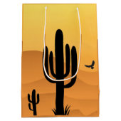 Moyen Sac cadeau Design Desert Cactus (Dos)