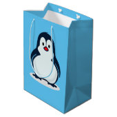Moyen Sac cadeau design pour pingouins (Dos Angle)