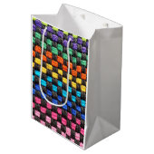 Moyen Sac cadeau design Retro Potholder Check (Devant Angle)