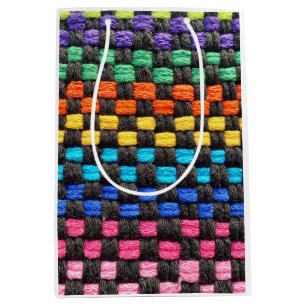 Moyen Sac cadeau design Retro Potholder Check
