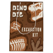 Moyen Sac cadeau Dino Dig Dinosaur Kit d'excavation (Dos)