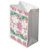 Moyen Sac cadeau dinosaure pour filles (Devant Angle)