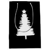Moyen Sac cadeau Doodle Christmas Tree (Devant)