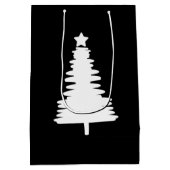 Moyen Sac cadeau Doodle Christmas Tree (Dos)