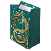 Moyen Sac cadeau Dragon (Dos Angle)