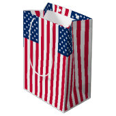 Moyen Sac cadeau drapeau américain (Dos Angle)