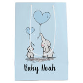 Moyen Sac cadeau Elephant Love (Dos)