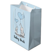 Moyen Sac cadeau Elephant Love (Dos Angle)