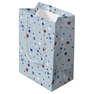 Moyen Sac Cadeau Étoiles Patriotiques