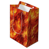 Moyen Sac cadeau Feu Flamme (Devant Angle)