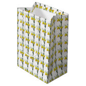 Moyen Sac cadeau - Fleurs de jonquilles (Dos Angle)