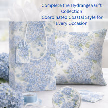 Sac Cadeau Floral Hydrangea Bleu