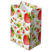 Moyen Sac cadeau fraise (Dos Angle)