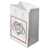 Moyen Sac cadeau infinity Heart (Dos Angle)