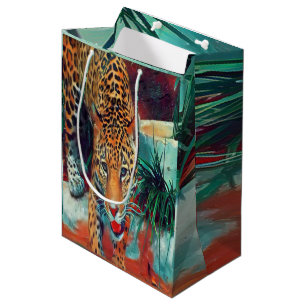 Moyen Sac cadeau Jaguar in Motion