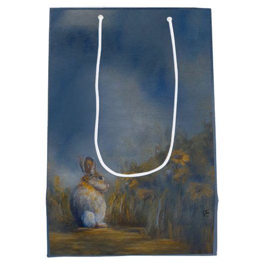 Moyen Sac cadeau lapin (Dos)