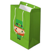 Moyen Sac cadeau Leprechaun (Dos Angle)