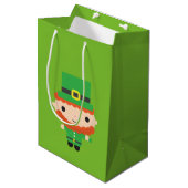 Moyen Sac cadeau Leprechaun (Devant Angle)