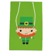 Moyen Sac cadeau Leprechaun (Dos)