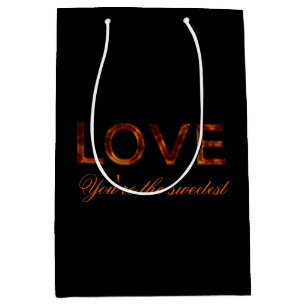 Moyen Sac cadeau 'Love, You are the Sweetest'
