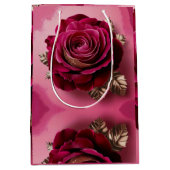 Moyen Sac cadeau Luxe Red Rose (Devant)