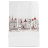 Moyen Sac cadeau maison de vacances (Dos)