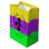 Moyen Sac cadeau Mardi Gras Bachelorette (Dos Angle)
