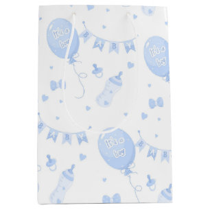 Moyen Sac cadeau mignon Baby shower C'est un petit ballo