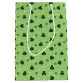 Moyen Sac cadeau Motif Shamrock (Devant)
