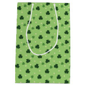 Moyen Sac cadeau Motif Shamrock (Dos)