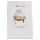 Moyen Sac cadeau Neutral Boho Baby shower (Devant)