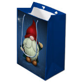 Moyen Sac cadeau Noël Gnome (Devant Angle)