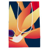 Moyen Sac cadeau Oiseau de paradis tropical M (Dos)