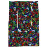 Moyen Sac cadeau Pansy (rouge) (Dos)