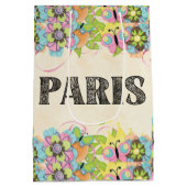 Moyen Sac cadeau Paris (Dos)