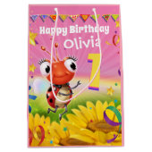 Moyen Sac cadeau personnalisé pour le 1er anniversaire d (Devant)