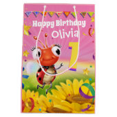 Moyen Sac cadeau personnalisé pour le 1er anniversaire d (Dos)