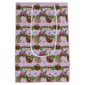 Moyen Sac cadeau personnalisé Stanley Sloth violet (Dos)