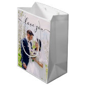 Moyen Sac cadeau photo Love You (Dos Angle)