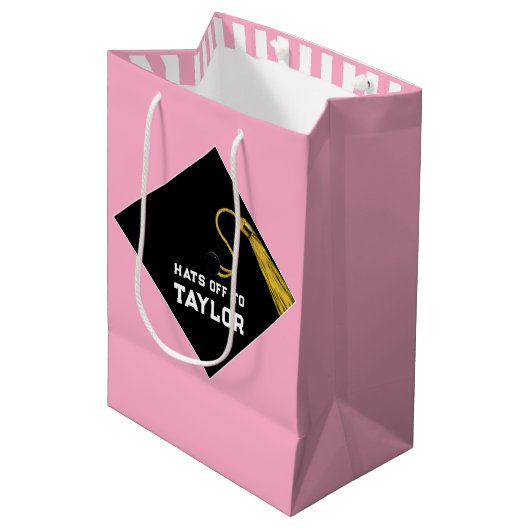 Moyen Sac cadeau Pink Medium (Devant Angle)