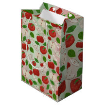 Sac Cadeau Pomme Rouge – Jolie Impression de Pomme