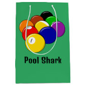 Moyen Sac cadeau Pool Billiards (Devant)