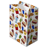 Moyen Sac cadeau pour alimentation rapide amusant (Dos Angle)