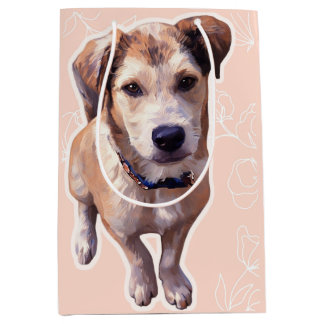Moyen Sac cadeau pour chiot husky