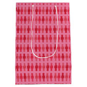 Moyen Sac cadeau pour croustillant rose (Dos)