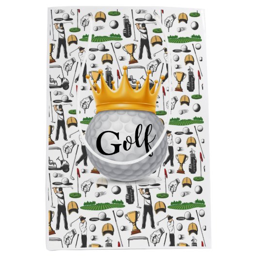 Moyen Sac Cadeau pour Golfeurs (Devant)