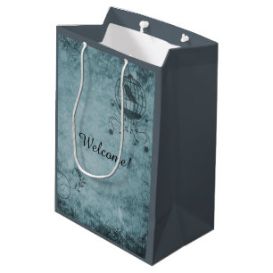 Moyen Sac cadeau pour la cage d'oiseaux Deep Blue Steamp