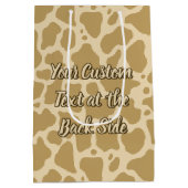 Moyen Sac cadeau Profil de vache (Dos)